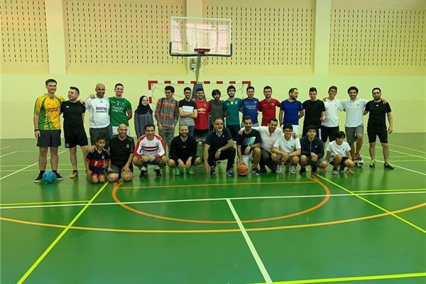 staff vs Alumni football match
